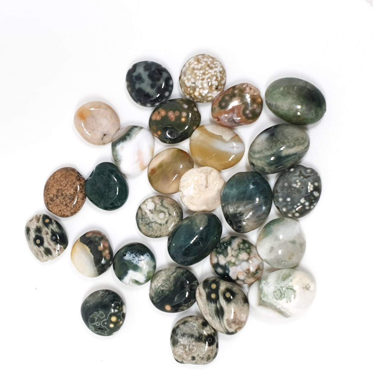 חרוזי אבן טבעית אושן ג'ספר