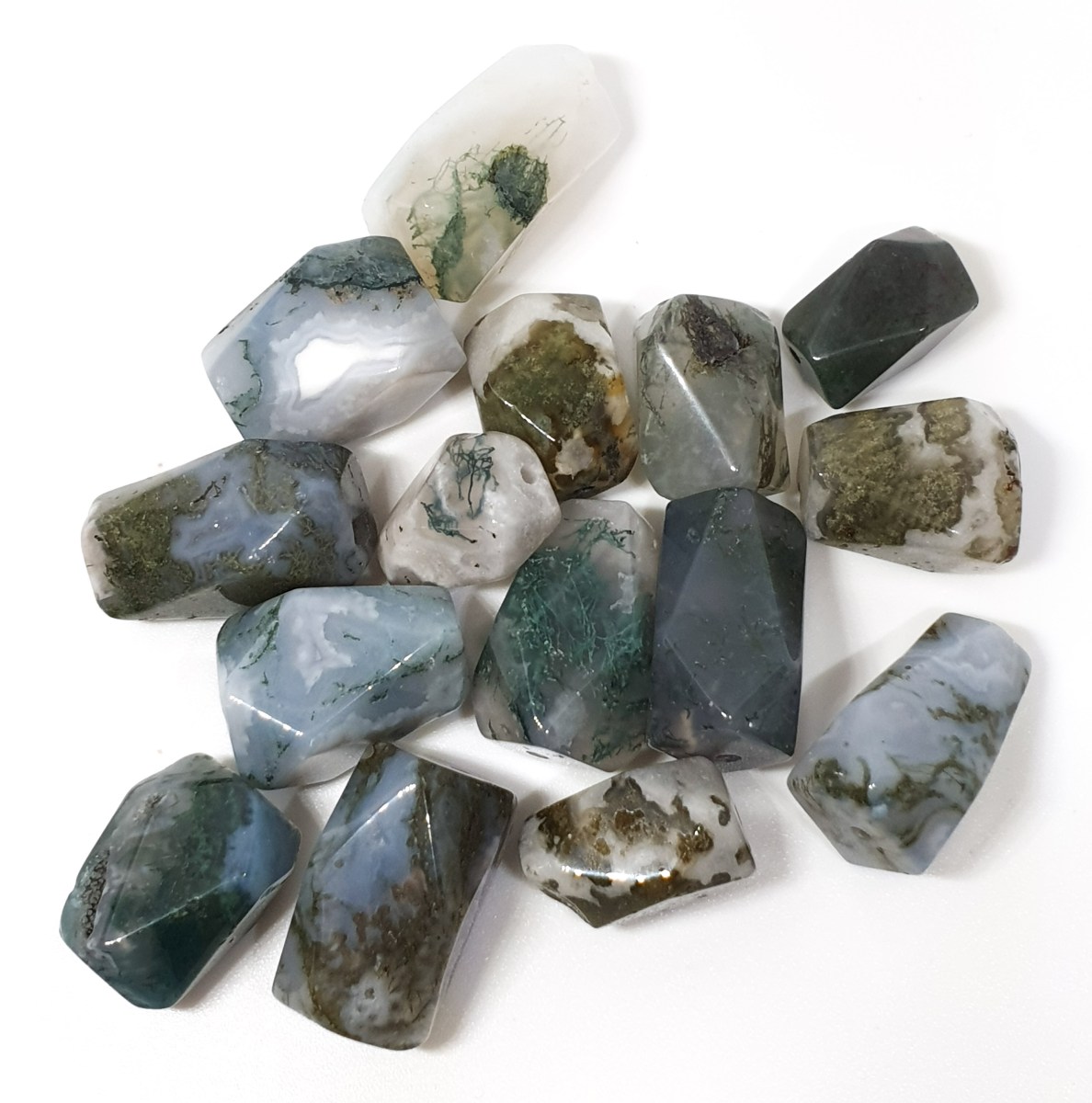 חרוזי אבן מוס אגת