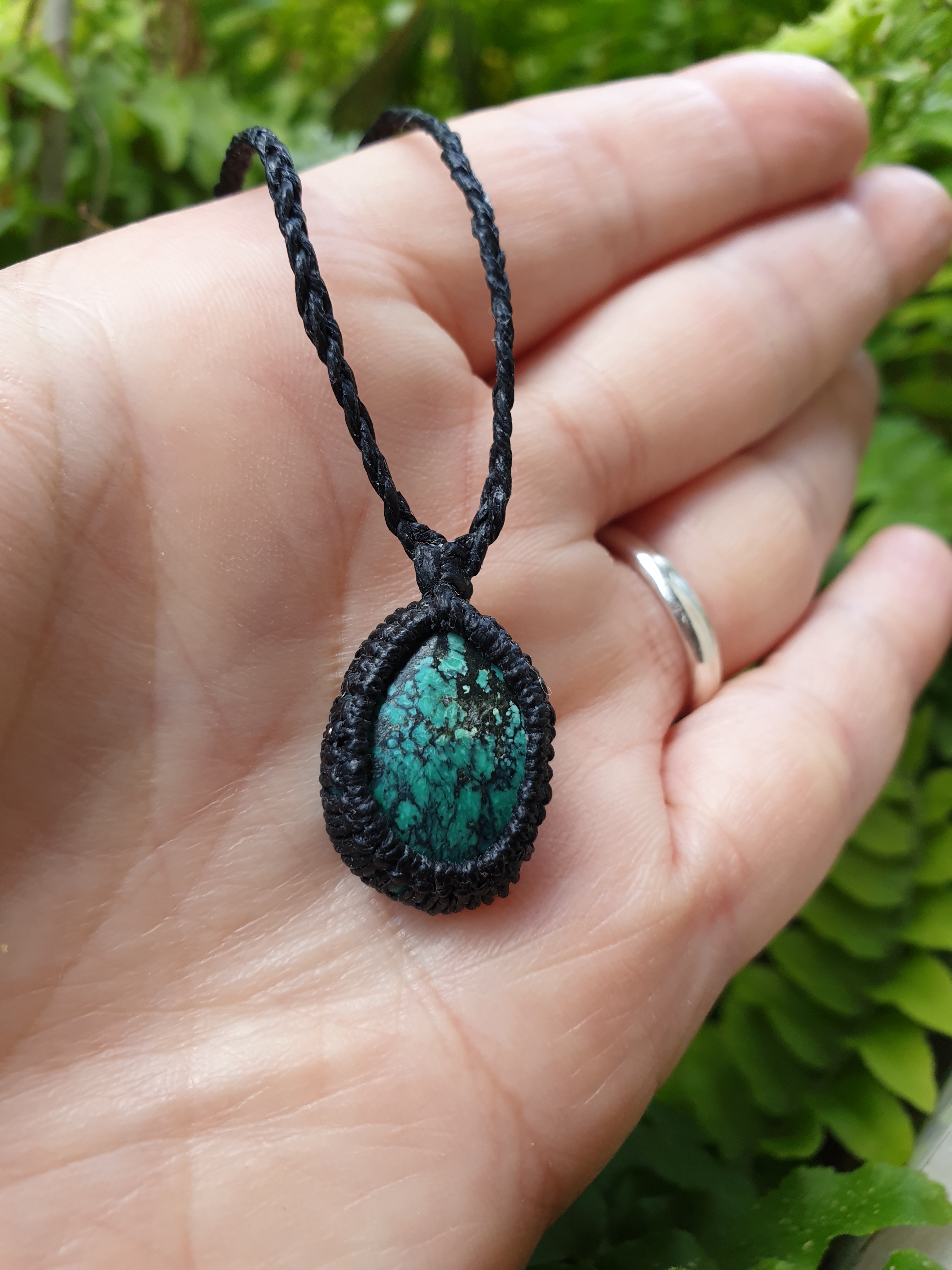 שרשרת מקרמה אבן טורקיז טיבטי