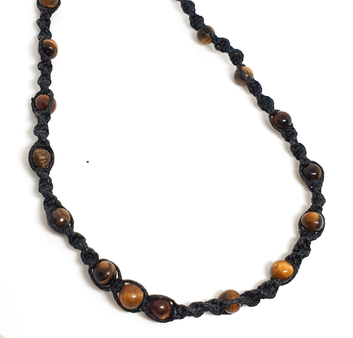 שרשרת מקרמה וחרוזי עין הנמר לגבר בהזמנה אישית נמכרה