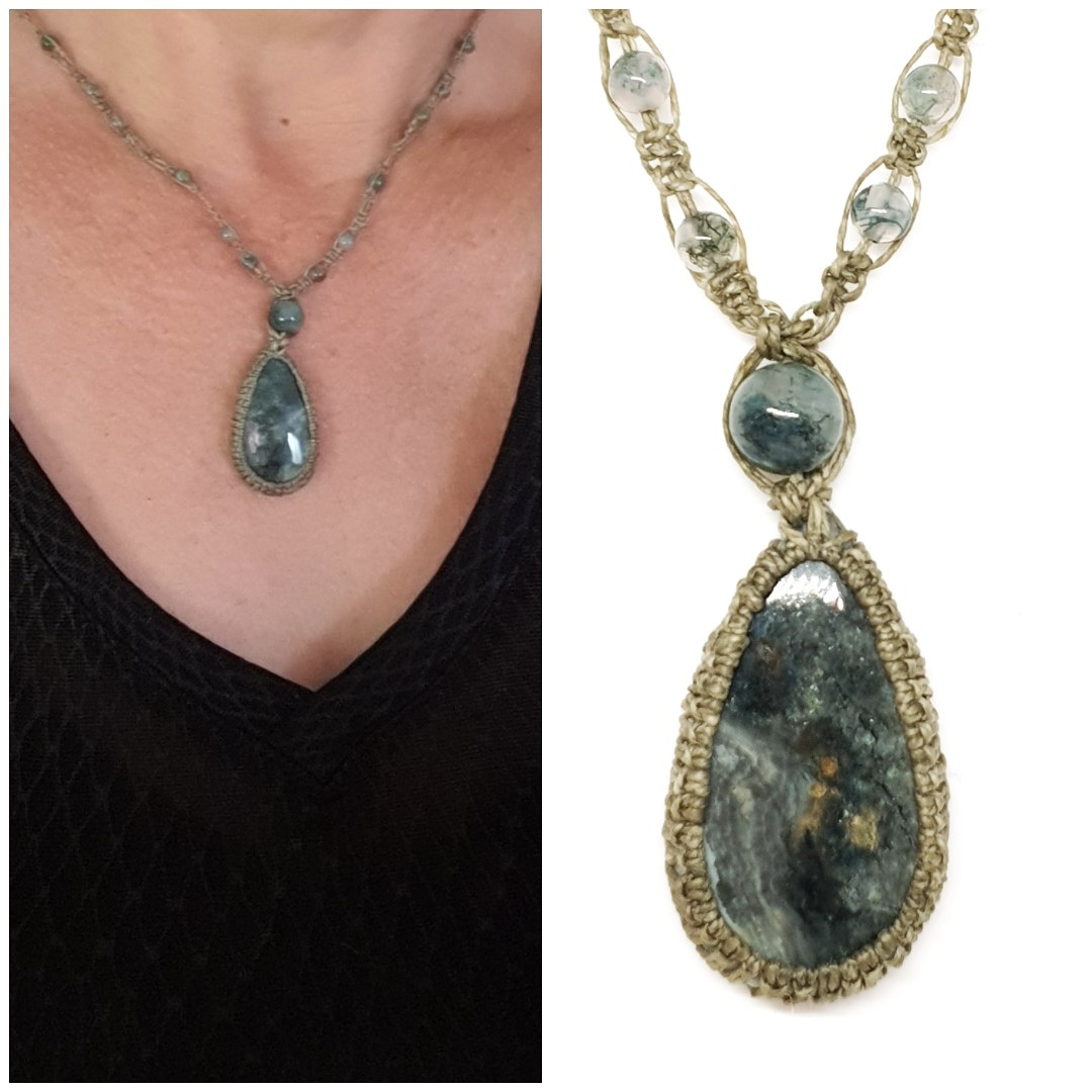 שרשרת אבן ירוקה אושן ג'ספר